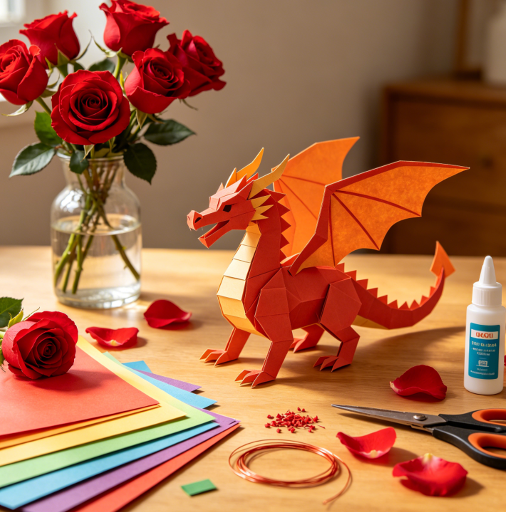 St George’s Day – Dragon & Rose Craft