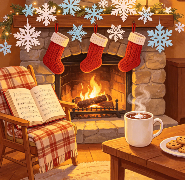 Merry Christmas – Carols & Paper Snowflakes